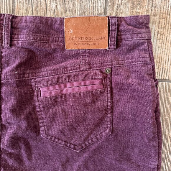 Lord Kitsch‎ Denim Skirt Womens 44 90s Y2K Style Preppy Dark Academia Thick Soft - Picture 6 of 7